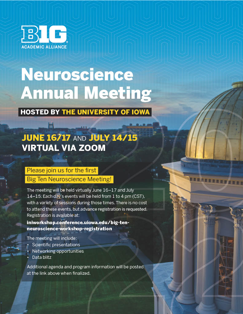 Neuroscience annual meeting agenda and flyer 